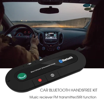 Bluetooth käed-Vabad autovarustus Juhtmevaba Bluetooth Kõlar, Telefoni, MP3-Pleieri päikesesirm Clip Valjuhääldi koos autolaadija