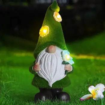 Gnome Öö Solar Light Flower Decor Dimming Sisseehitatud Photoreceptor Süsteemi Automaatne Aia Kaunistamiseks Haldjas Laua Päikese Valgus