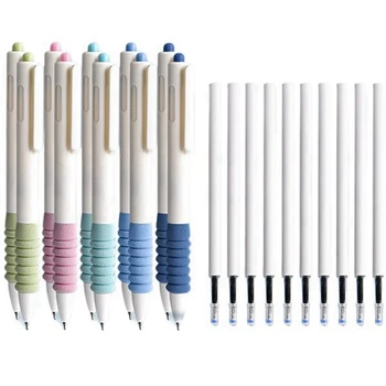 Harja Küsimärk Pen Push Neutraalne Pen Pehme Grip Harja Küsi Kõrge Väärtus 0,5 Mm Ultra-Fine Pliiatsi Ots
