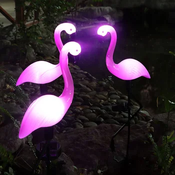 LED solar flamingo lamp väljas päikese-aed lamp on veekindel hoovis jaama hoovis jaama dekoratiivsed muru lamp
